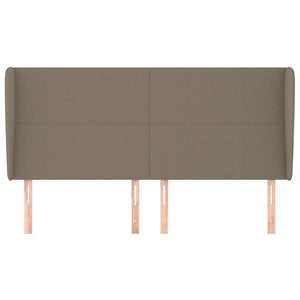 vidaXL Wingback Headboard Taupe 183x23x118/128 cm Fabric