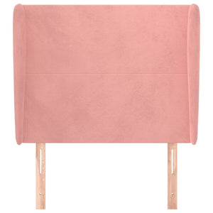 vidaXL Wingback Headboard Pink 83x23x118/128 cm Velvet