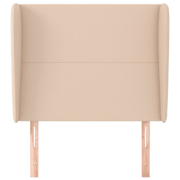 vidaXL Wingback Headboard Cappuccino Brown 83x23x118/128 cm Faux Leather