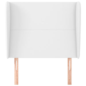 vidaXL Wingback Headboard White 103x23x118/128 cm Faux Leather