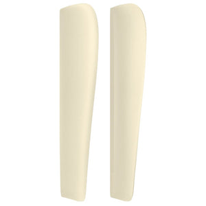vidaXL Wingback Headboard Cream 147x23x118/128 cm Faux Leather