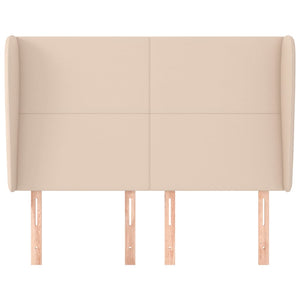 vidaXL Headboard with Wings Cappuccino Brown 147x23x118/128cm Faux Leather