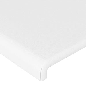 vidaXL Wingback Headboard White 163x23x118/128 cm Faux Leather