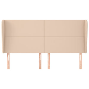 vidaXL Headboard with Wings Cappuccino Brown 163x23x118/128cm Faux Leather
