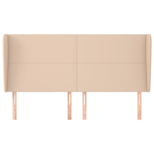 vidaXL Headboard with Wings Cappuccino Brown 183x23x118/128cm Faux Leather
