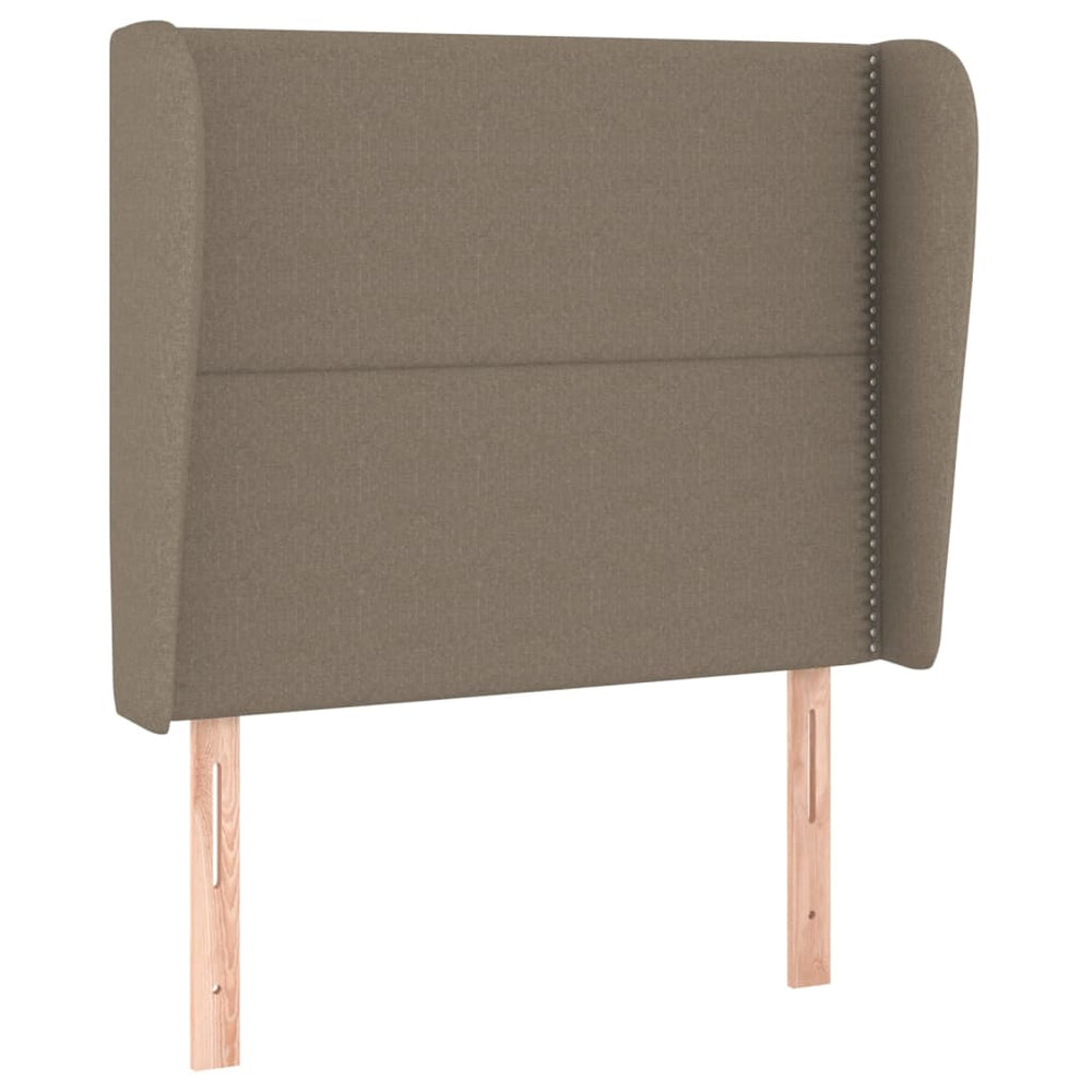vidaXL Wingback Headboard Taupe 93x23x118/128 cm Fabric