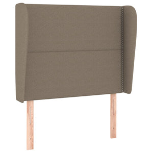 vidaXL Wingback Headboard Taupe 93x23x118/128 cm Fabric