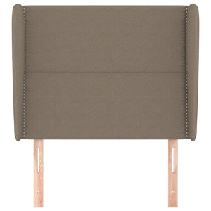 vidaXL Wingback Headboard Taupe 93x23x118/128 cm Fabric