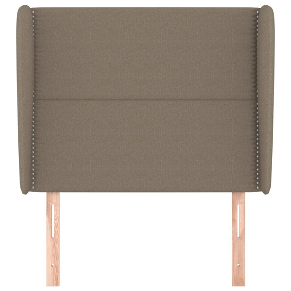 vidaXL Wingback Headboard Taupe 93x23x118/128 cm Fabric