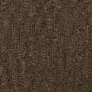 vidaXL Wingback Headboard Dark Brown 147x23x118/128 cm Fabric