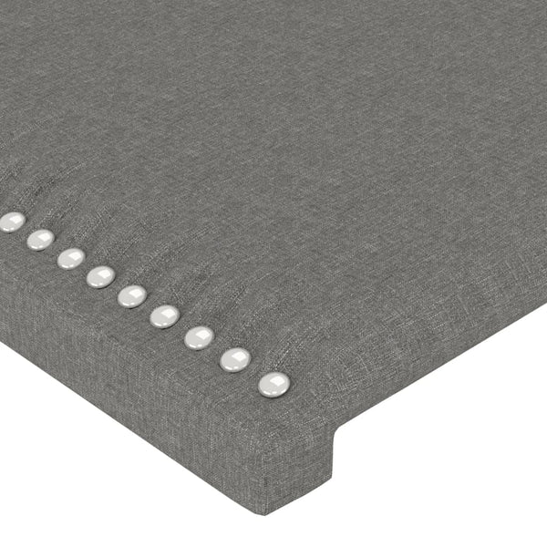 vidaXL Wingback Headboard Dark Grey 183x23x118/128 cm Fabric