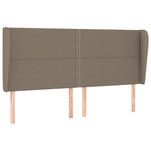 vidaXL Wingback Headboard Taupe 203x23x118/128 cm Fabric