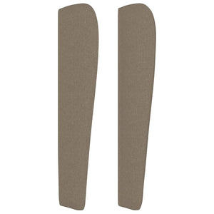 vidaXL Wingback Headboard Taupe 203x23x118/128 cm Fabric