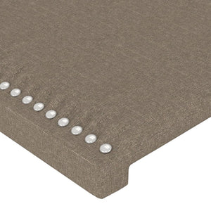 vidaXL Wingback Headboard Taupe 203x23x118/128 cm Fabric