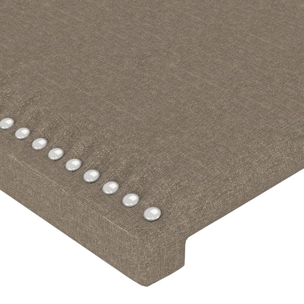 vidaXL Wingback Headboard Taupe 203x23x118/128 cm Fabric