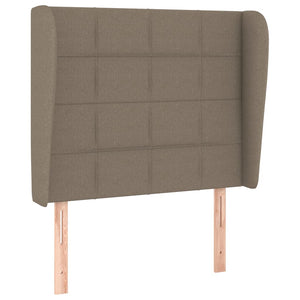 vidaXL Wingback Headboard Taupe 83x23x118/128 cm Fabric