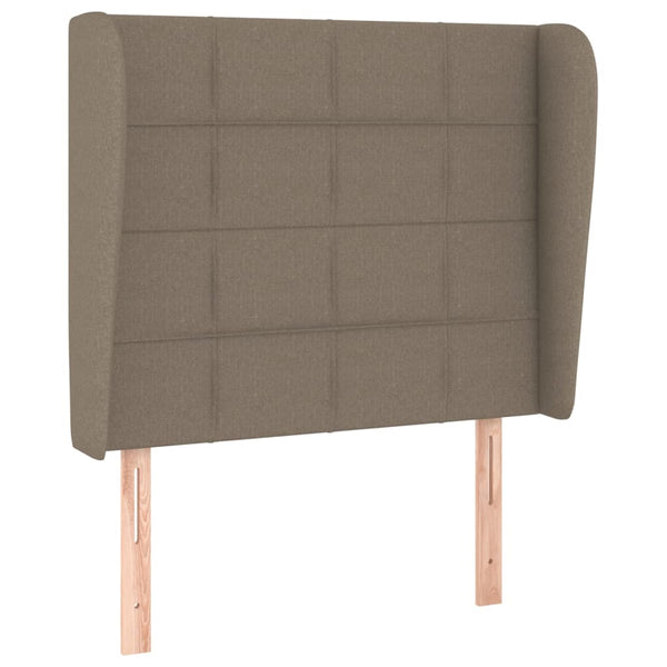 vidaXL Wingback Headboard Taupe 83x23x118/128 cm Fabric