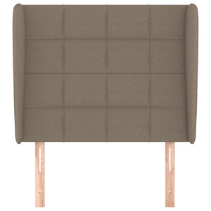 vidaXL Wingback Headboard Taupe 93x23x118/128 cm Fabric