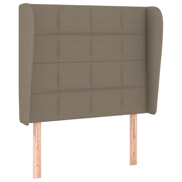 vidaXL Wingback Headboard Taupe 103x23x118/128 cm Fabric