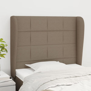 vidaXL Wingback Headboard Taupe 103x23x118/128 cm Fabric
