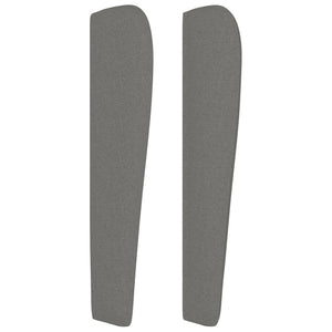vidaXL Wingback Headboard Dark Grey 147x23x118/128 cm Fabric