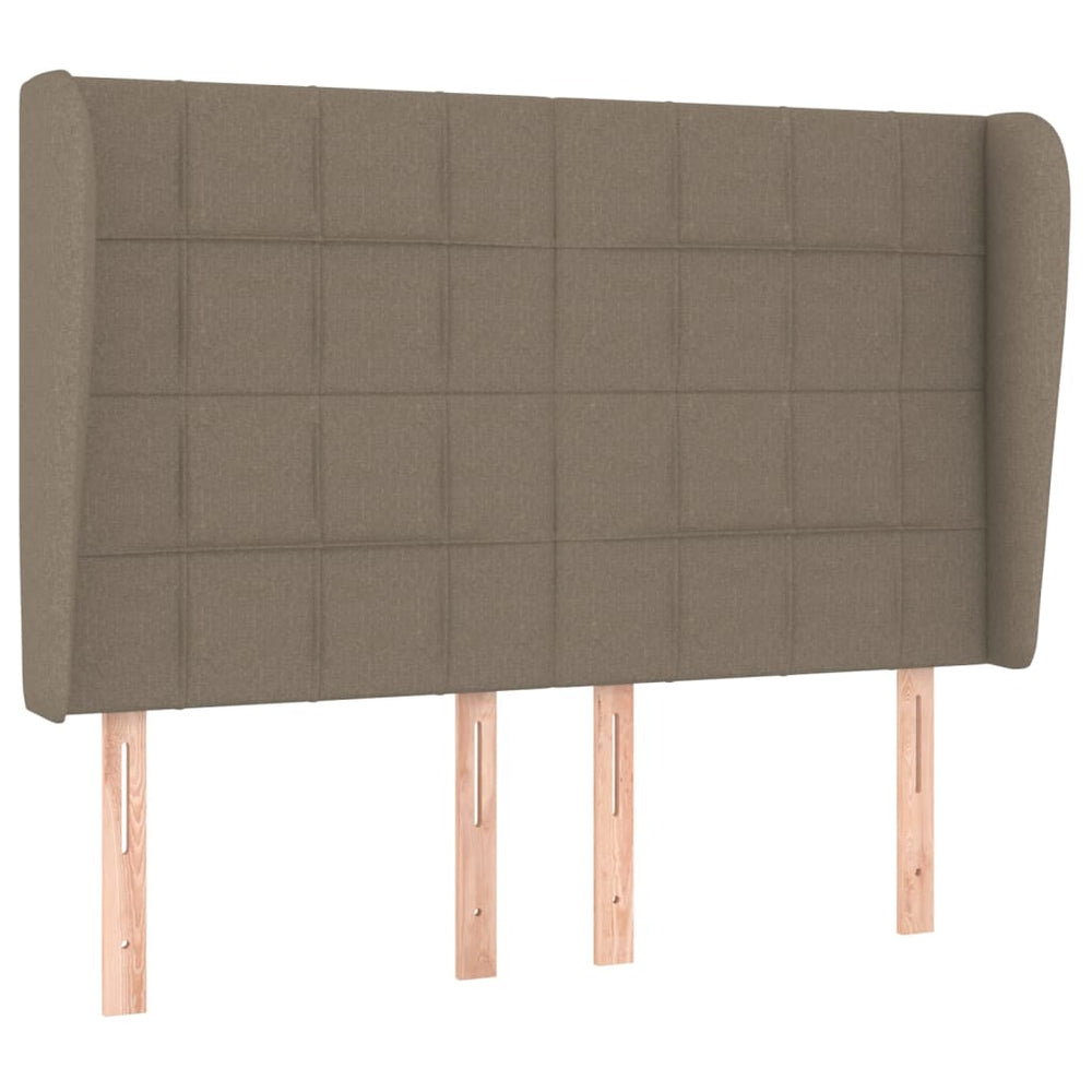 vidaXL Wingback Headboard Taupe 147x23x118/128 cm Fabric