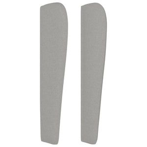 vidaXL Wingback Headboard Light Grey 163x23x118/128 cm Fabric