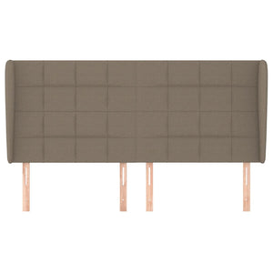 vidaXL Wingback Headboard Taupe 163x23x118/128 cm Fabric