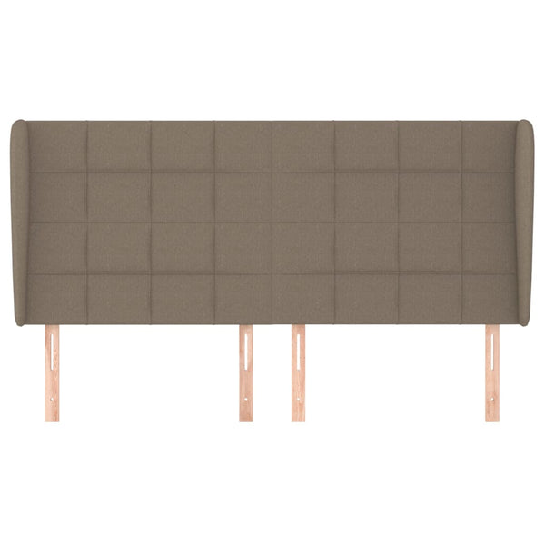 vidaXL Wingback Headboard Taupe 183x23x118/128 cm Fabric