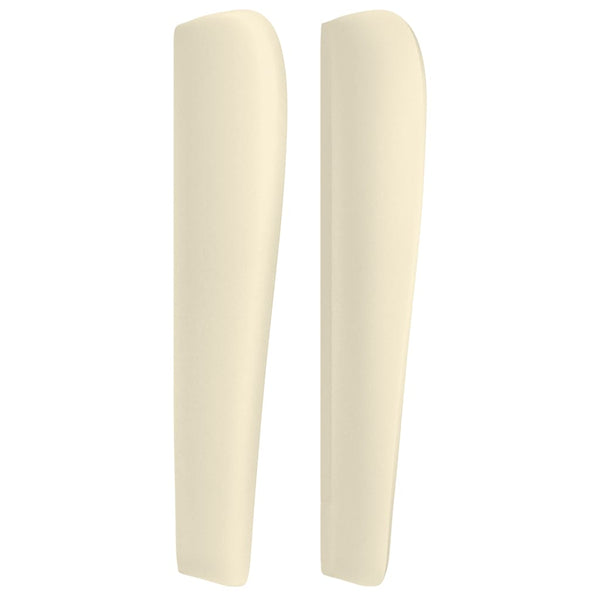 Kopfteil mit Ohren Creme 103x23x118/128 cm Kunstleder