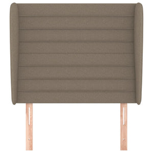 Kopfteil mit Ohren Taupe 103x23x118/128 cm Stoff