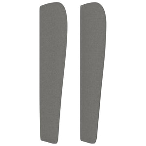 vidaXL Wingback Headboard Dark Grey 163x23x118/128 cm Fabric