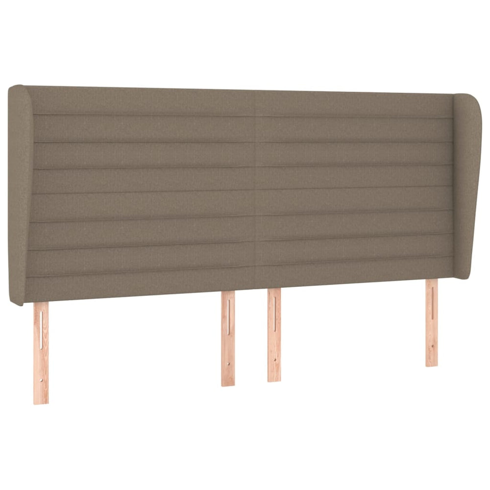 vidaXL Wingback Headboard Taupe 163x23x118/128 cm Fabric