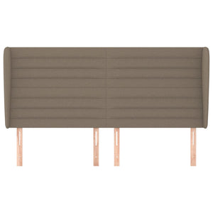 vidaXL Wingback Headboard Taupe 163x23x118/128 cm Fabric