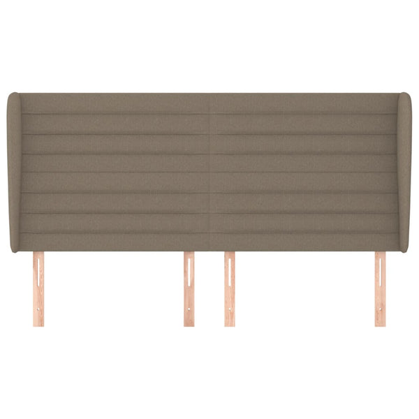 vidaXL Wingback Headboard Taupe 183x23x118/128 cm Fabric