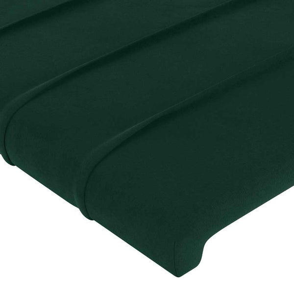 vidaXL Wingback Headboard Dark Green 183x23x118/128 cm Velvet