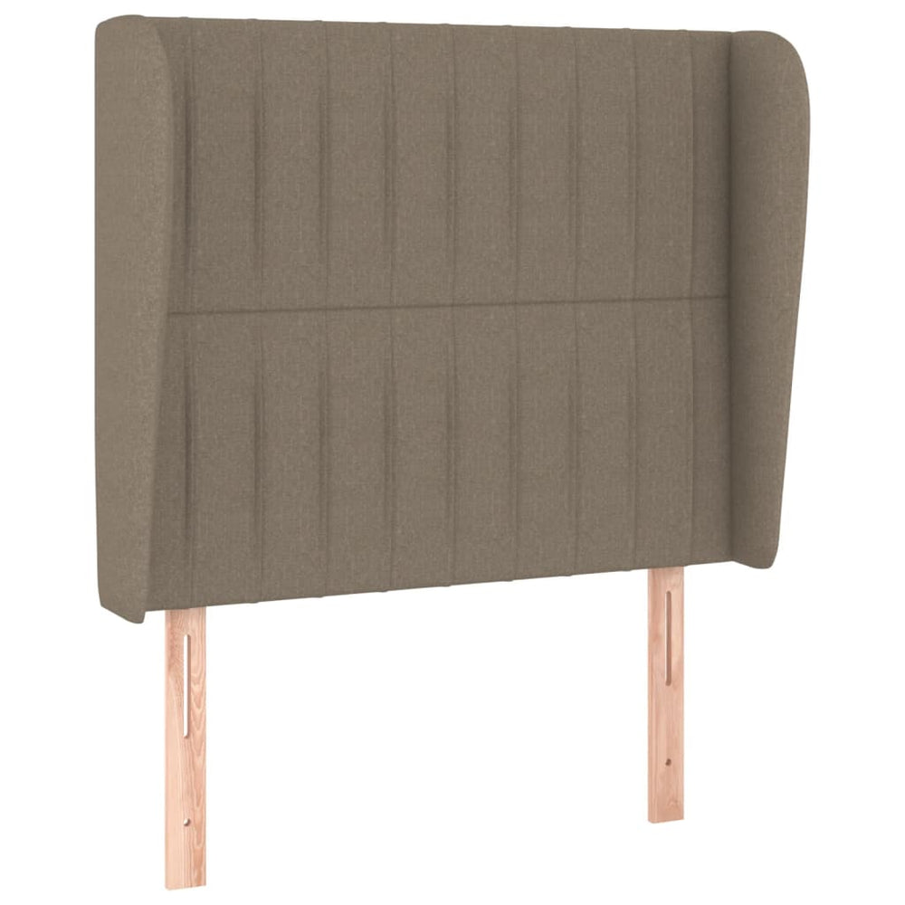 vidaXL Wingback Headboard Taupe 83x23x118/128 cm Fabric