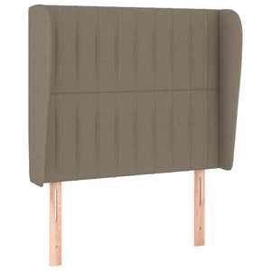 vidaXL Wingback Headboard Taupe 83x23x118/128 cm Fabric