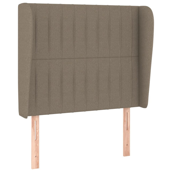 vidaXL Wingback Headboard Taupe 83x23x118/128 cm Fabric