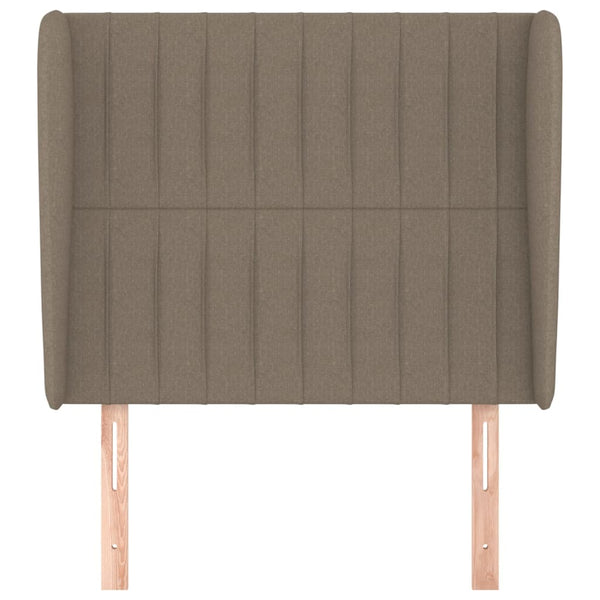 vidaXL Wingback Headboard Taupe 83x23x118/128 cm Fabric