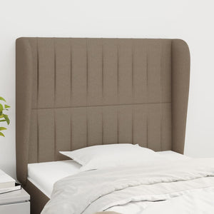 vidaXL Wingback Headboard Taupe 83x23x118/128 cm Fabric
