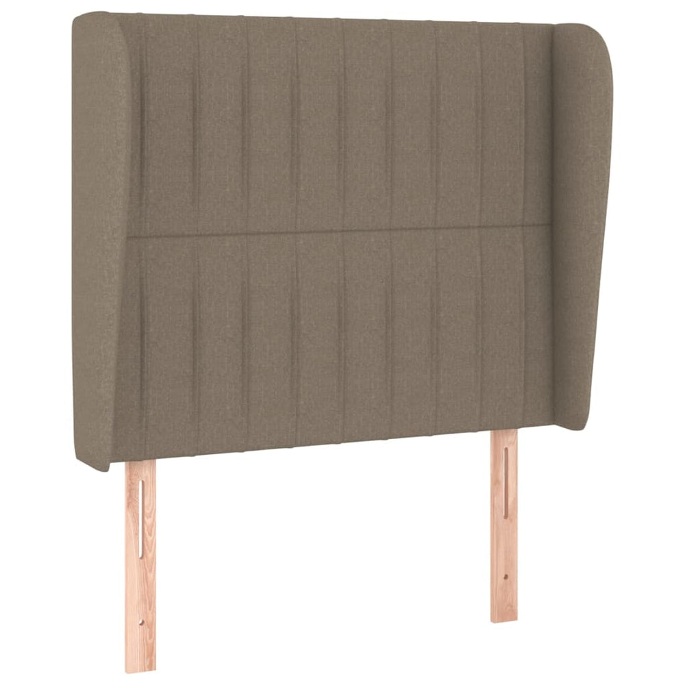 vidaXL Wingback Headboard Taupe 93x23x118/128 cm Fabric
