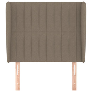 vidaXL Wingback Headboard Taupe 93x23x118/128 cm Fabric