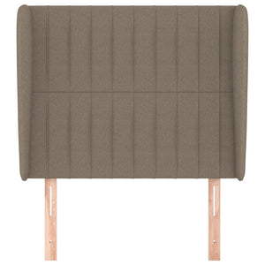 vidaXL Wingback Headboard Taupe 103x23x118/128 cm Fabric