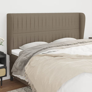 vidaXL Wingback Headboard Taupe 163x23x118/128 cm Fabric