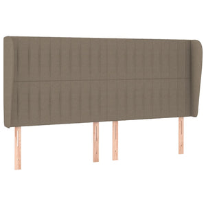 vidaXL Wingback Headboard Taupe 183x23x118/128 cm Fabric