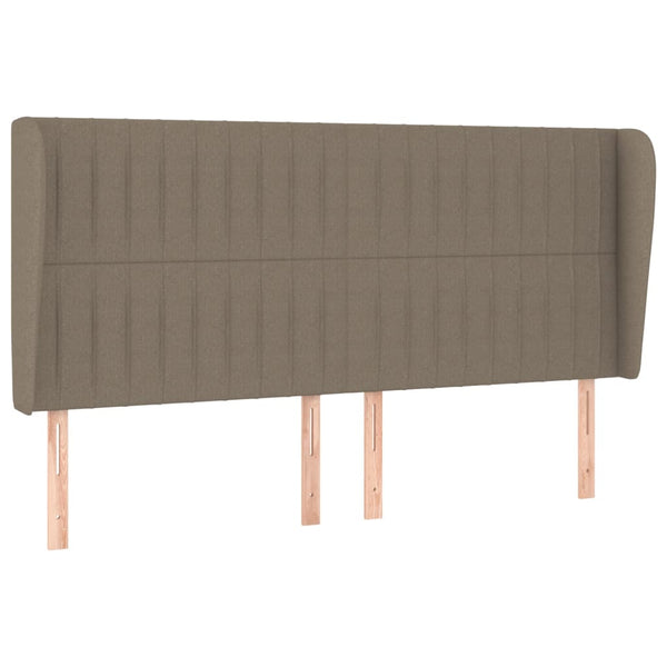 vidaXL Wingback Headboard Taupe 183x23x118/128 cm Fabric