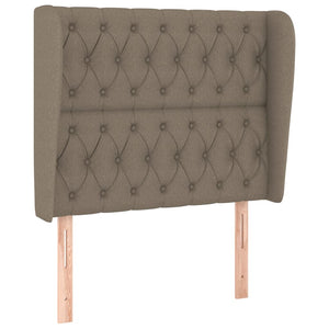vidaXL Wingback Headboard Taupe 93x23x118/128 cm Fabric
