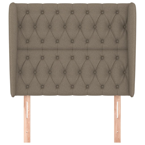 vidaXL Wingback Headboard Taupe 93x23x118/128 cm Fabric