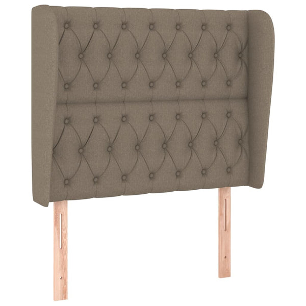 vidaXL Wingback Headboard Taupe 103x23x118/128 cm Fabric